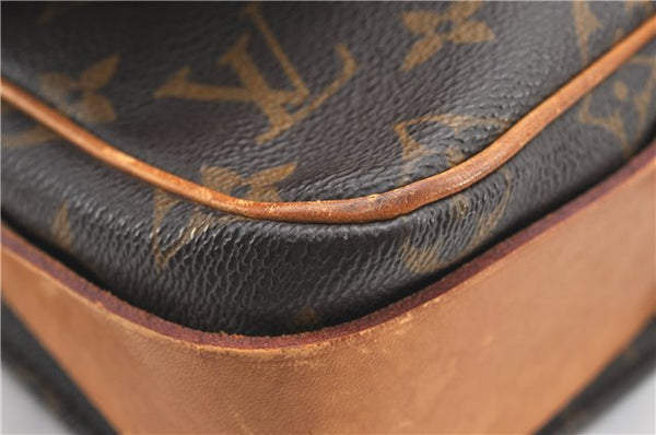 Authentic Louis Vuitton Monogram Cartouchiere MM M51253 Shoulder Cross Bag 1049G