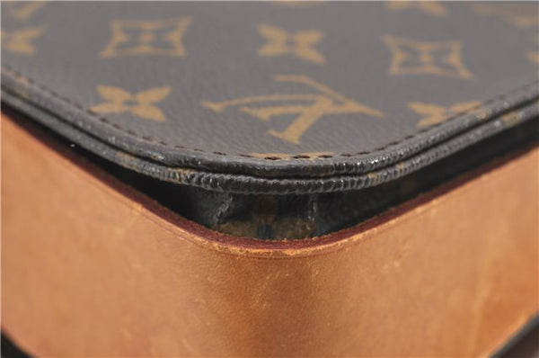 Authentic Louis Vuitton Monogram Cartouchiere MM M51253 Shoulder Cross Bag 1049G