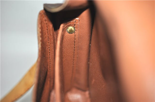 Authentic Louis Vuitton Monogram Cartouchiere MM M51253 Shoulder Cross Bag 1049G