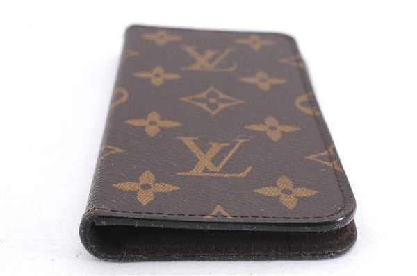 Authentic Louis Vuitton Monogram Folio Iphone X Xs Case M63443 LV 1050E