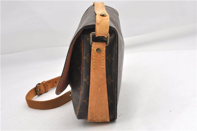 Authentic Louis Vuitton Monogram Cartouchiere MM M51253 Shoulder Cross Bag 1050G