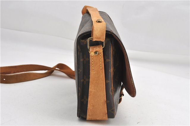 Authentic Louis Vuitton Monogram Cartouchiere MM M51253 Shoulder Cross Bag 1050G