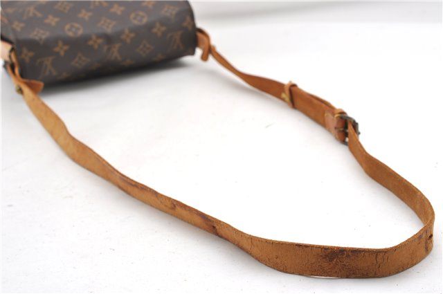 Authentic Louis Vuitton Monogram Cartouchiere MM M51253 Shoulder Cross Bag 1050G