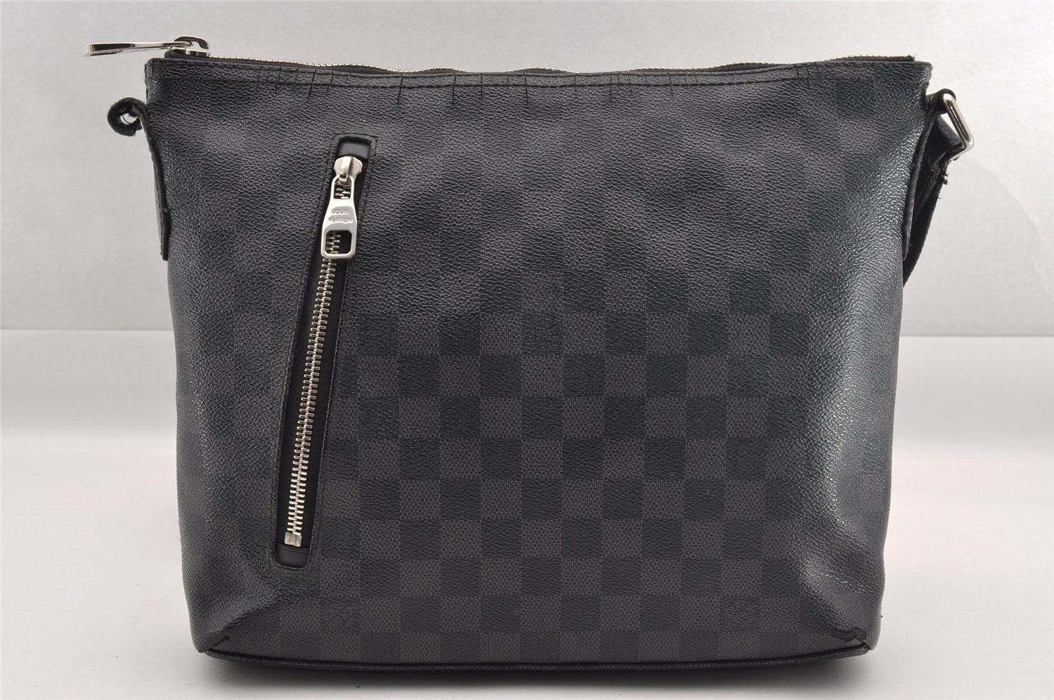 Authentic Louis Vuitton Damier Graphite Mick PM N41211 Shoulder Bag Junk 1050I