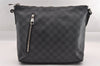 Authentic Louis Vuitton Damier Graphite Mick PM N41211 Shoulder Bag Junk 1050I