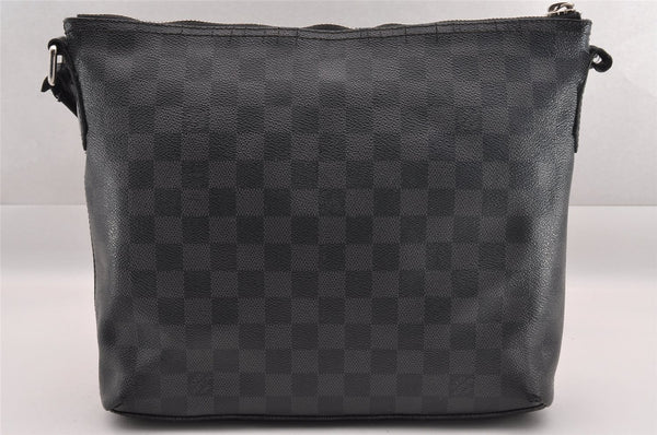 Authentic Louis Vuitton Damier Graphite Mick PM N41211 Shoulder Bag Junk 1050I
