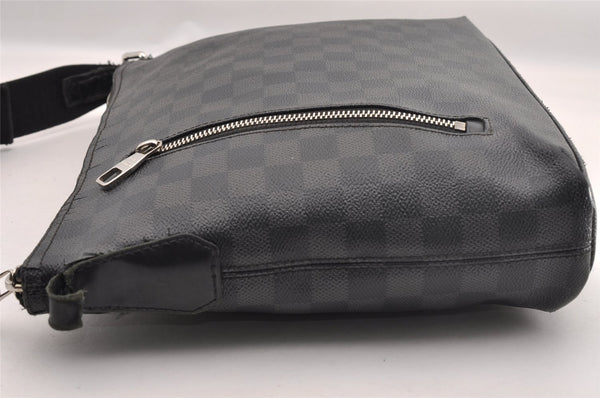 Authentic Louis Vuitton Damier Graphite Mick PM N41211 Shoulder Bag Junk 1050I