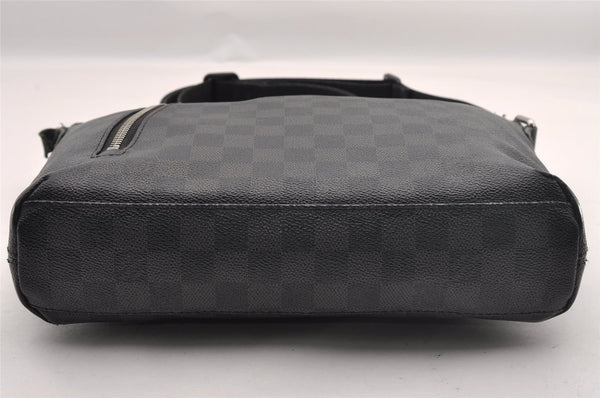 Authentic Louis Vuitton Damier Graphite Mick PM N41211 Shoulder Bag Junk 1050I