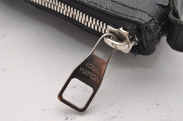 Authentic Louis Vuitton Damier Graphite Mick PM N41211 Shoulder Bag Junk 1050I