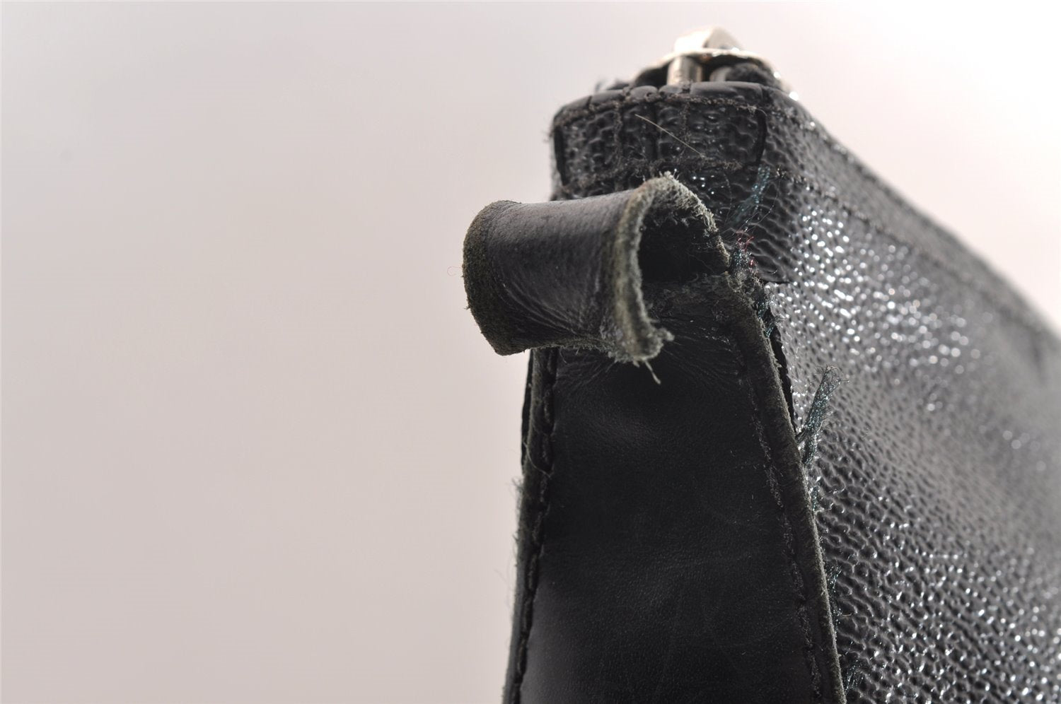 Authentic Louis Vuitton Damier Graphite Mick PM N41211 Shoulder Bag Junk 1050I