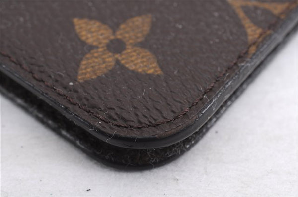 Authentic Louis Vuitton Monogram Folio Iphone X Xs Case M63443 LV 1051E