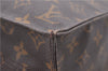 Authentic Louis Vuitton Monogram Sac Plat Hand Bag M51140 LV 1052D