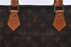 Authentic Louis Vuitton Monogram Sac Plat Hand Bag M51140 LV 1052D