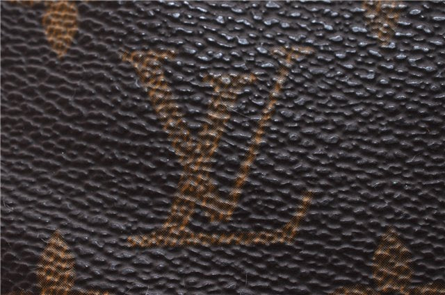 Authentic Louis Vuitton Monogram Sac Plat Hand Bag M51140 LV 1052D