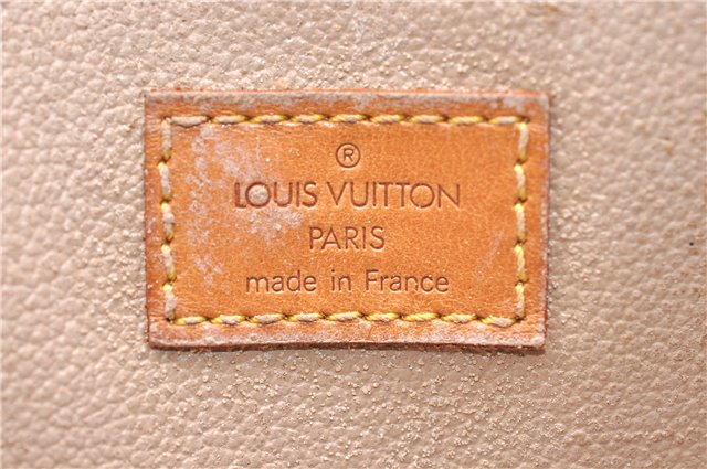 Authentic Louis Vuitton Monogram Sac Plat Hand Bag M51140 LV 1052D