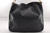 Authentic GUCCI Vintage Bamboo 2Way Shoulder Bag Leather Black Junk 1052I