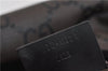 Authentic GUCCI Travel Shoulder Bag Nylon Leather Brown 1053D