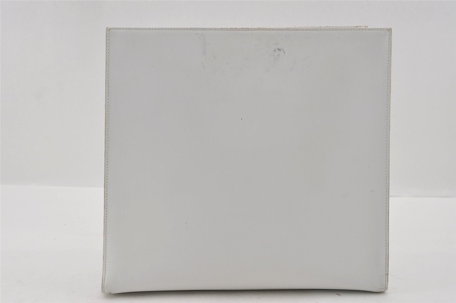 Authentic GUCCI 2 in 1 Shoulder Hand Bag Vinyl Leather Clear White 1053I