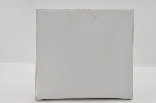 Authentic GUCCI 2 in 1 Shoulder Hand Bag Vinyl Leather Clear White 1053I