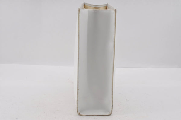 Authentic GUCCI 2 in 1 Shoulder Hand Bag Vinyl Leather Clear White 1053I