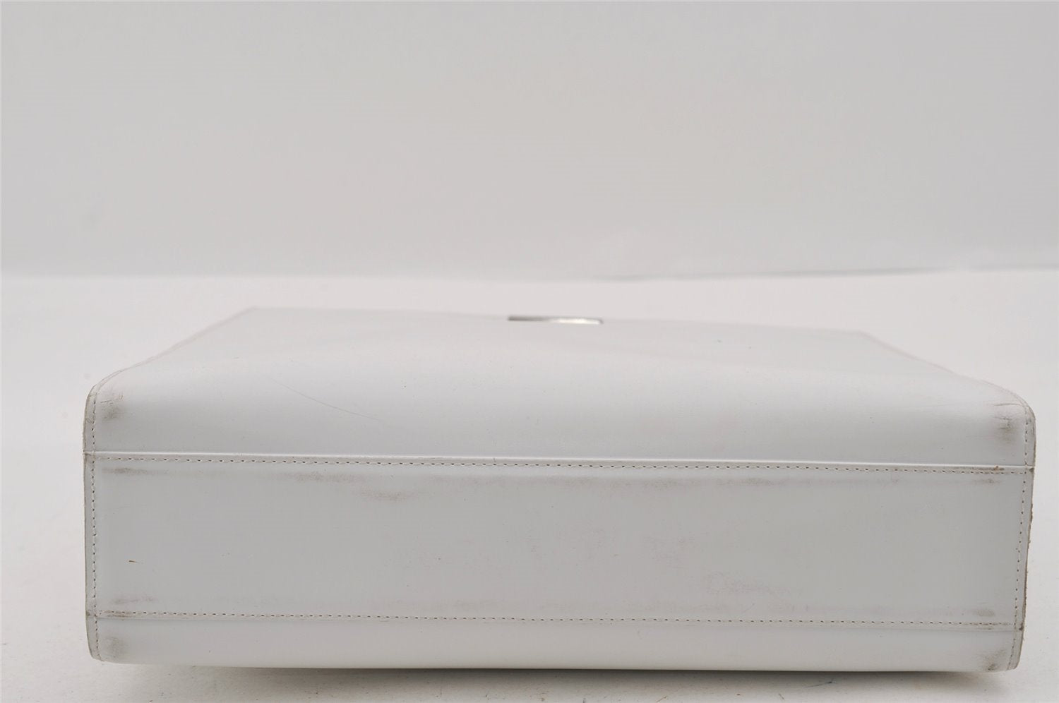 Authentic GUCCI 2 in 1 Shoulder Hand Bag Vinyl Leather Clear White 1053I