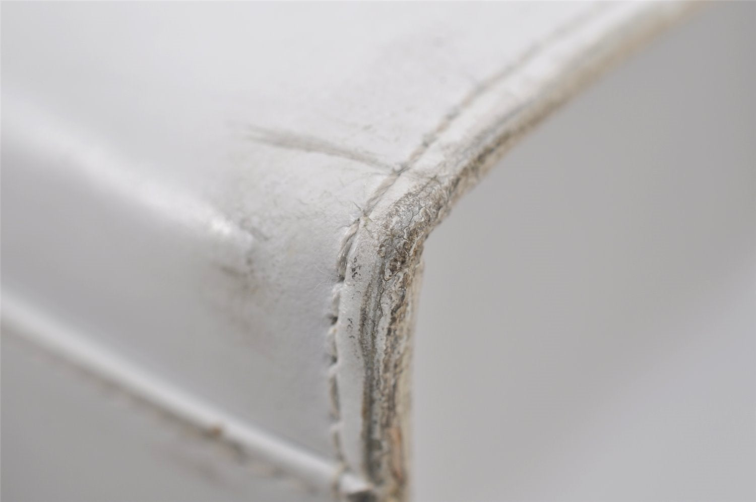 Authentic GUCCI 2 in 1 Shoulder Hand Bag Vinyl Leather Clear White 1053I