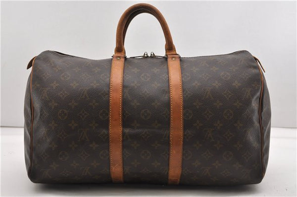 Authentic Louis Vuitton Monogram Keepall 45 Travel Boston Bag M41428 LV 1054G