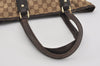 Authentic GUCCI Web Sherry Line Tote Bag GG Canvas Leather 137396 Brown 1054I