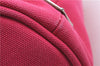 Authentic PRADA Canapa Canvas 2Way Shoulder Hand Bag Purse Pink 1056D