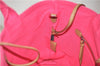 Authentic PRADA Canapa Canvas 2Way Shoulder Hand Bag Purse Pink 1056D