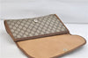 Authentic GUCCI Web Sherry Line Clutch Hand Bag Purse GG PVC Leather Brown 1057D