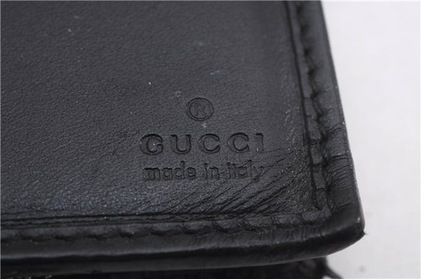 Authentic GUCCI Impreme Long wallet GG PVC Leather 305028 Black 1057F