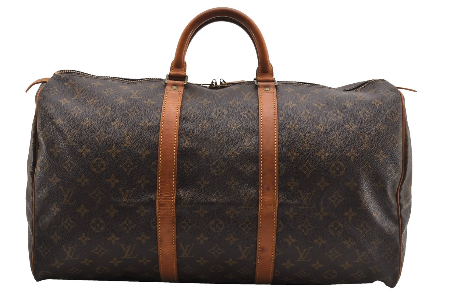 Authentic Louis Vuitton Monogram Keepall 50 Travel Boston Bag M41426 LV 1057G