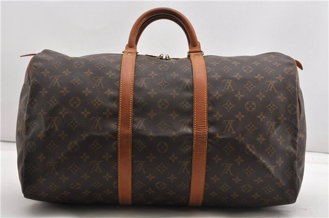 Authentic Louis Vuitton Monogram Keepall 50 Travel Boston Bag M41426 LV 1057G