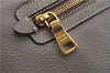 Authentic PRADA Cervo Leather 2Way Shoulder Hand Bag Purse Gray 1059D