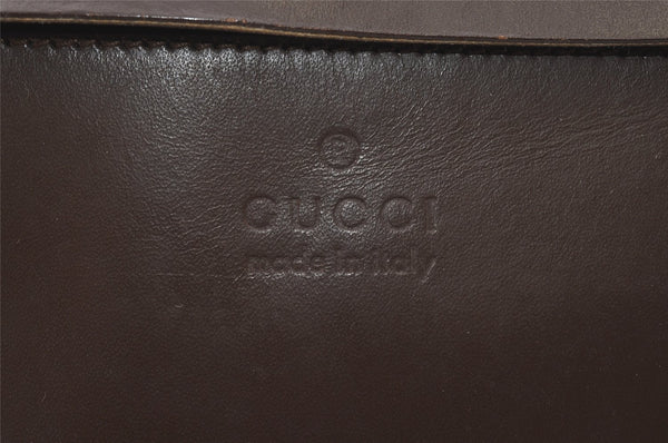Authentic GUCCI Vintage Shoulder Tote Bag GG Canvas Leather 0190426 Brown 1059I
