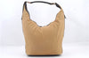 Authentic GUCCI Web Sherry Line Shoulder Bag Canvas Leather 0014287 Beige 1060D