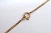 Authentic Christian Dior Gold Tone Rhinestone Chain Pendant Necklace CD 1060F