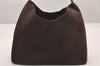 Authentic GUCCI Vintage Shoulder Hand Bag Purse Suede Leather Brown  1061I