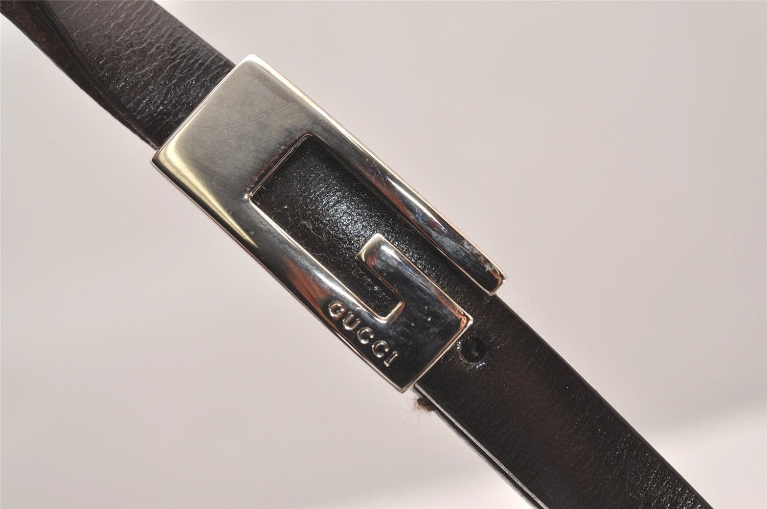 Authentic GUCCI Vintage Shoulder Hand Bag Purse Suede Leather Brown  1061I