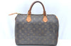 Authentic Louis Vuitton Monogram Speedy 30 Hand Boston Bag M41526 LV 1063H