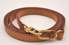 Authentic Louis Vuitton Leather Shoulder Strap Beige 46.5" LV 1066I