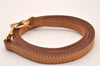 Authentic Louis Vuitton Leather Shoulder Strap Beige 46.5" LV 1066I