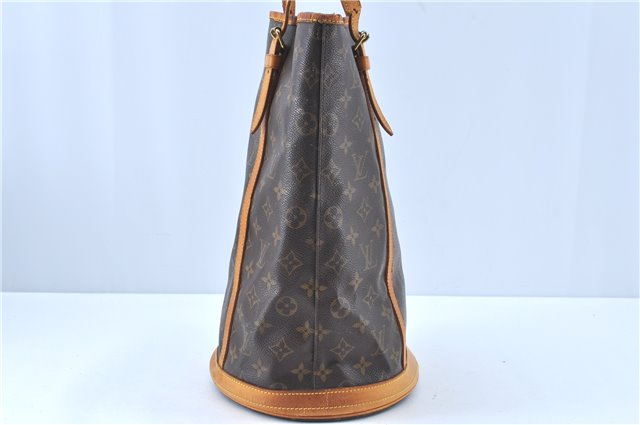 Authentic Louis Vuitton Monogram Bucket GM Shoulder Bag M42236 LV 1067A