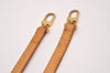 Authentic Louis Vuitton Leather Shoulder Strap Beige 45.1" LV 1067I