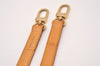 Authentic Louis Vuitton Leather Shoulder Strap Beige 39.4" LV 1068I