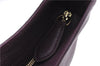 Authentic BURBERRY Vintage Leather Shoulder Hand Bag Purse Purple 1069D