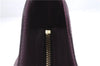 Authentic BURBERRY Vintage Leather Shoulder Hand Bag Purse Purple 1069D