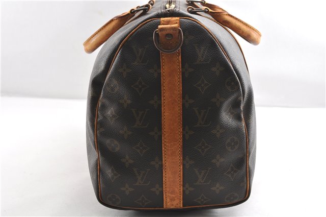 Auth Louis Vuitton Monogram Keepall Bandouliere 45 M41418 Boston Bag Junk 1069G