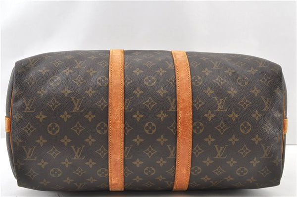 Auth Louis Vuitton Monogram Keepall Bandouliere 45 M41418 Boston Bag Junk 1069G